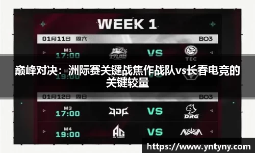 巅峰对决：洲际赛关键战焦作战队vs长春电竞的关键较量